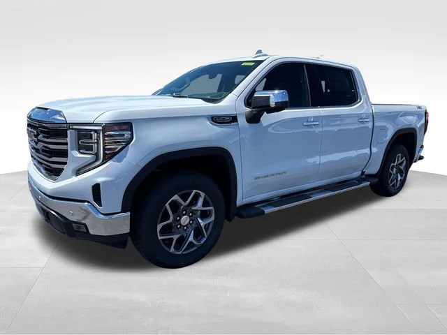 New 2026 Glacier White Tricoat GMC SLT image 1