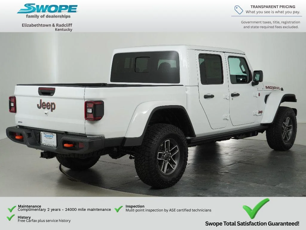 New 2026 Bright White Clear-Coat Exterior Paint Jeep Mojave image 3