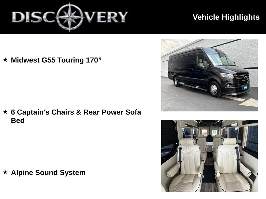 Used 2024 Obsidian Black Metallic Mercedes-Benz Midwest G55 Touring image 2