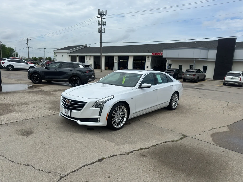 Used 2017 Crystal White Tricoat Cadillac Premium Luxury AWD image 2