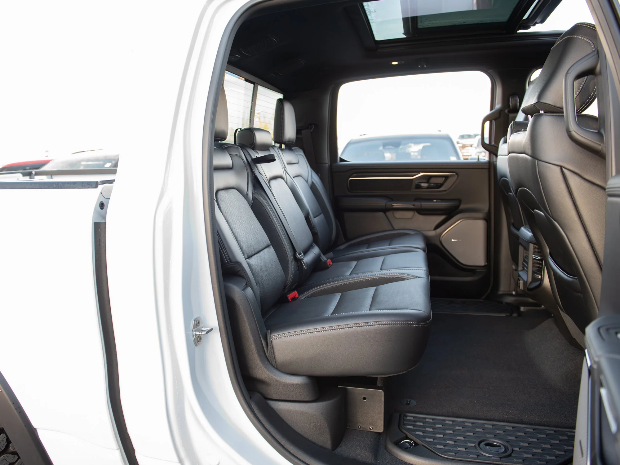 New 2026 White RAM Rebel G/T* Crew Cab 4x4, Pano Sunroof, Passive Cold End Exhaust, Passenger Screen image 26