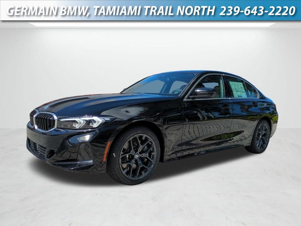 New 2026 Jet Black BMW 330i image 1