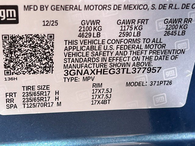 Used 2026 Lakeshore Blue Metallic Chevrolet LT image 15