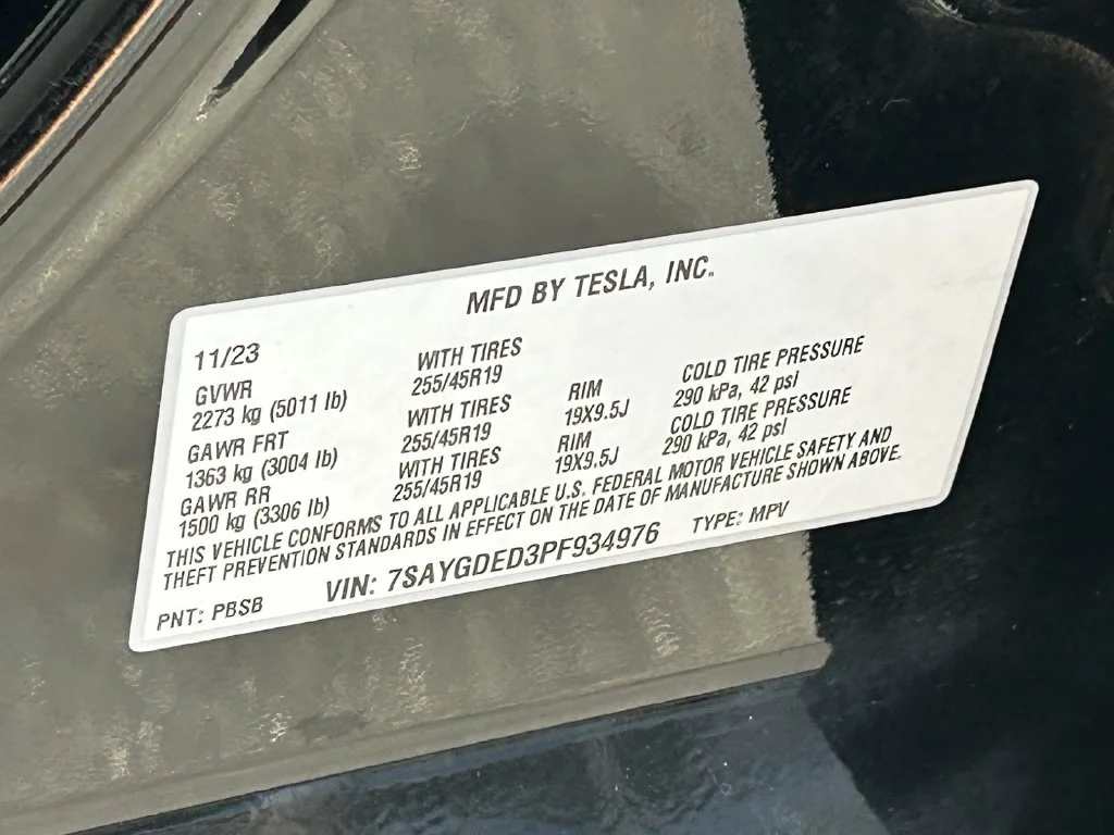 Used 2023 Solid Black Tesla Standard Range image 29