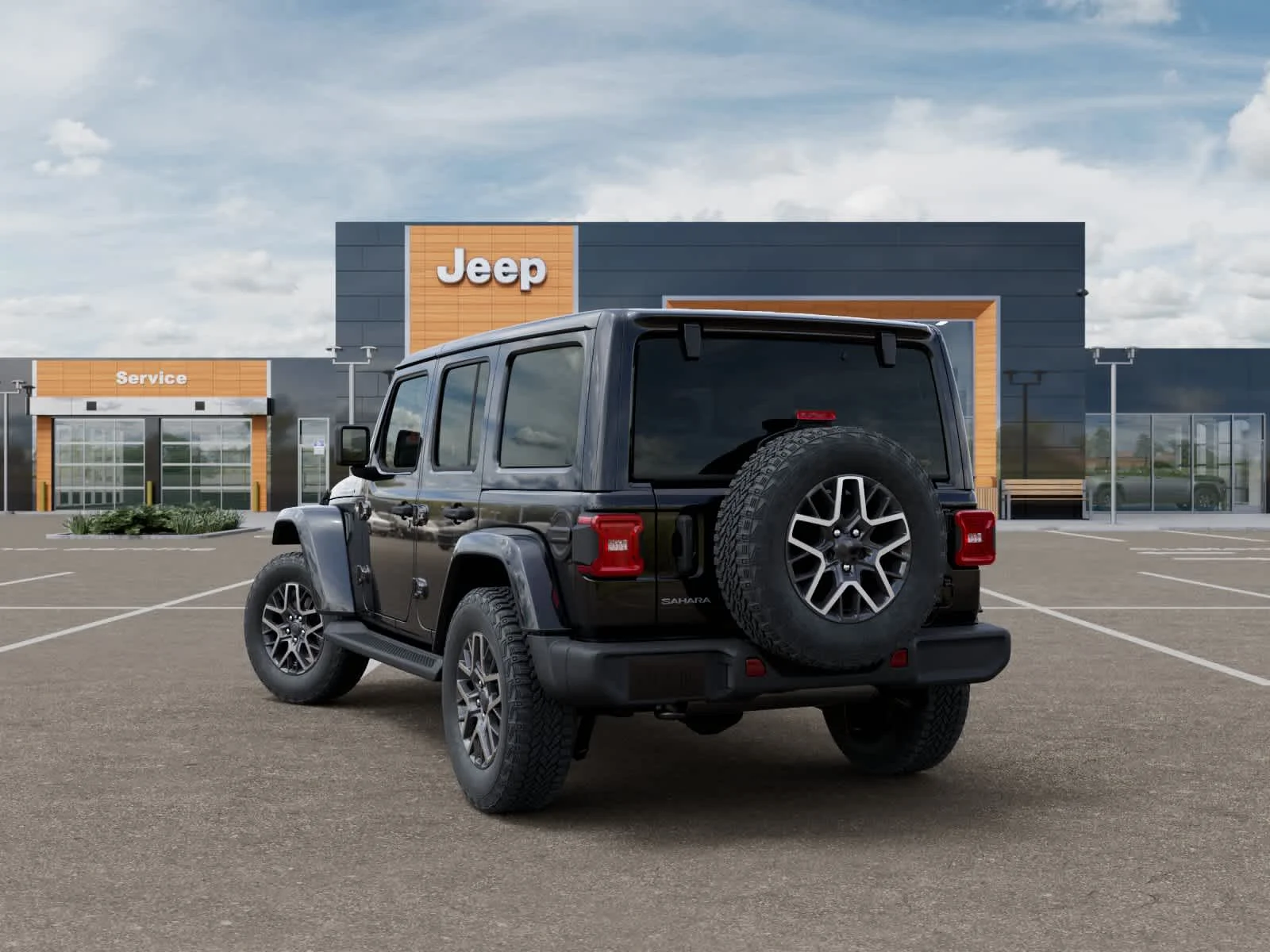 New 2026 Black Clearcoat Jeep Sahara image 3