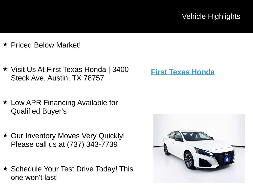 Used 2025 Glacier White Nissan 2.5 SV image 9