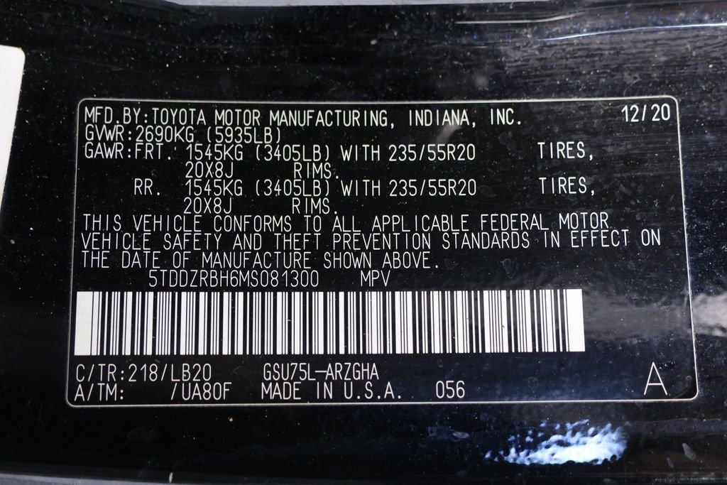 Used 2021 Black Toyota Limited image 32