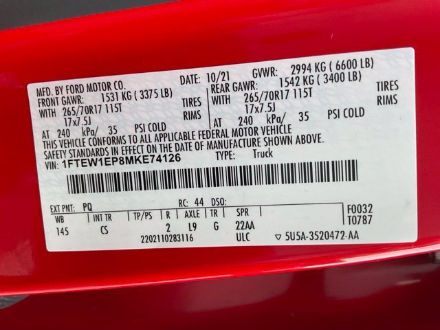 Certified Used 2021 Race Red Ford XL image 41