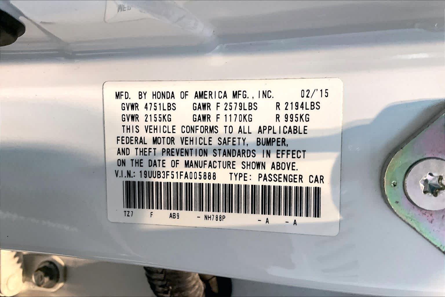 Used 2015 Bellanova White Pearl Acura V6 Tech image 33