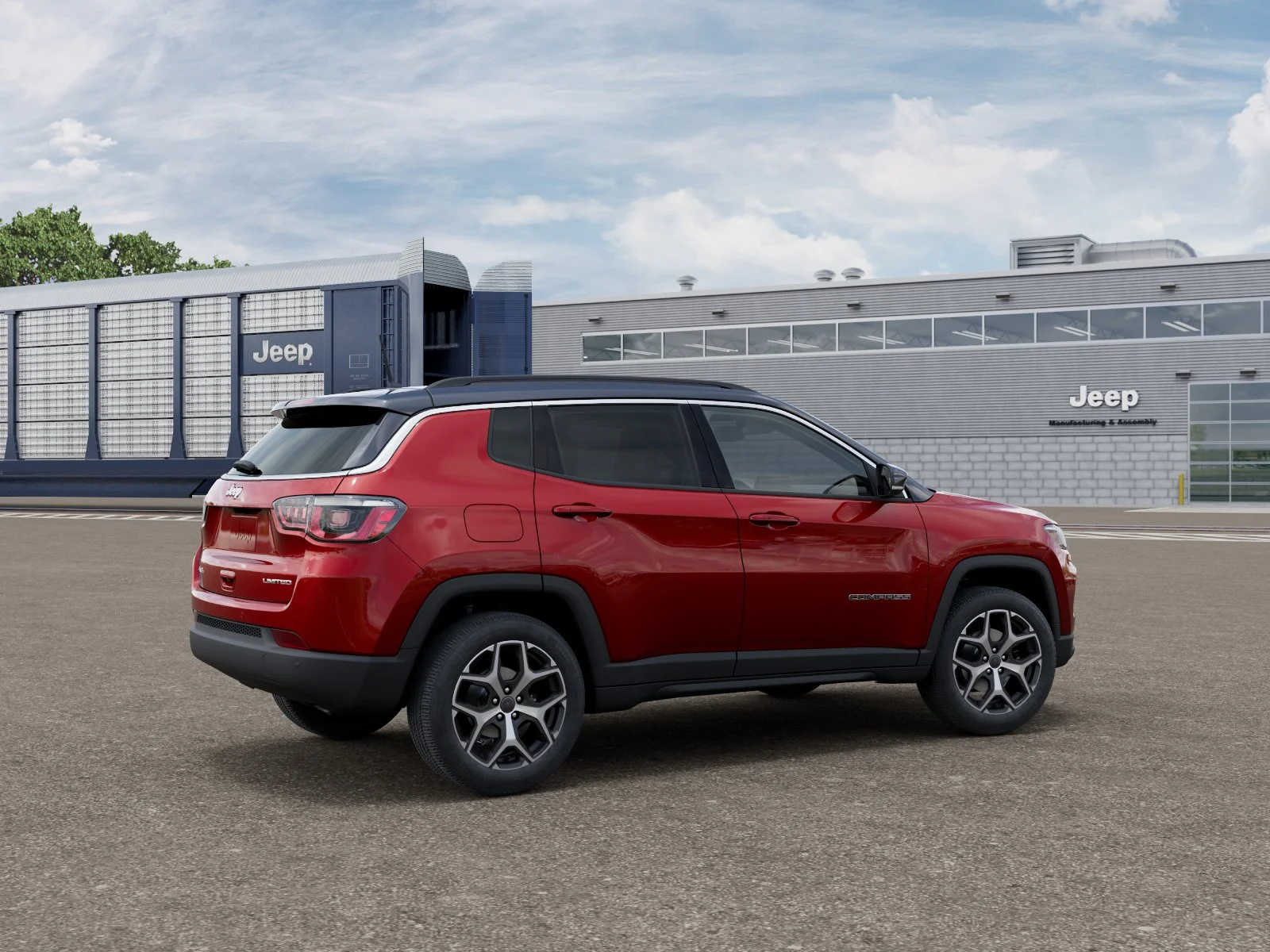 New 2026 Red Hot Pearl-Coat Exterior Paint Jeep Limited image 2