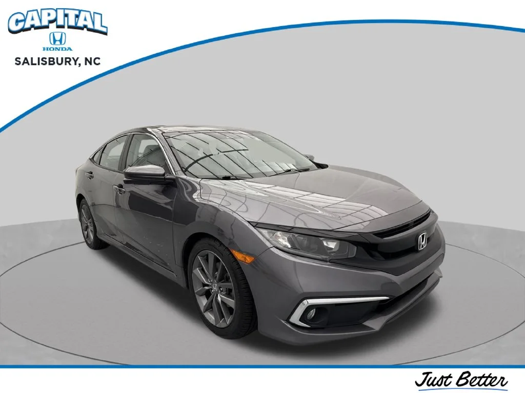 Gray 2019 Honda Civic EX 4dr Car Raleigh NC