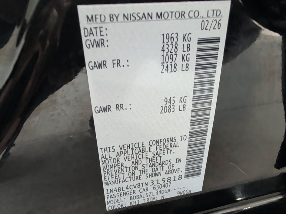 Used 2026 Super Black Nissan SR image 32