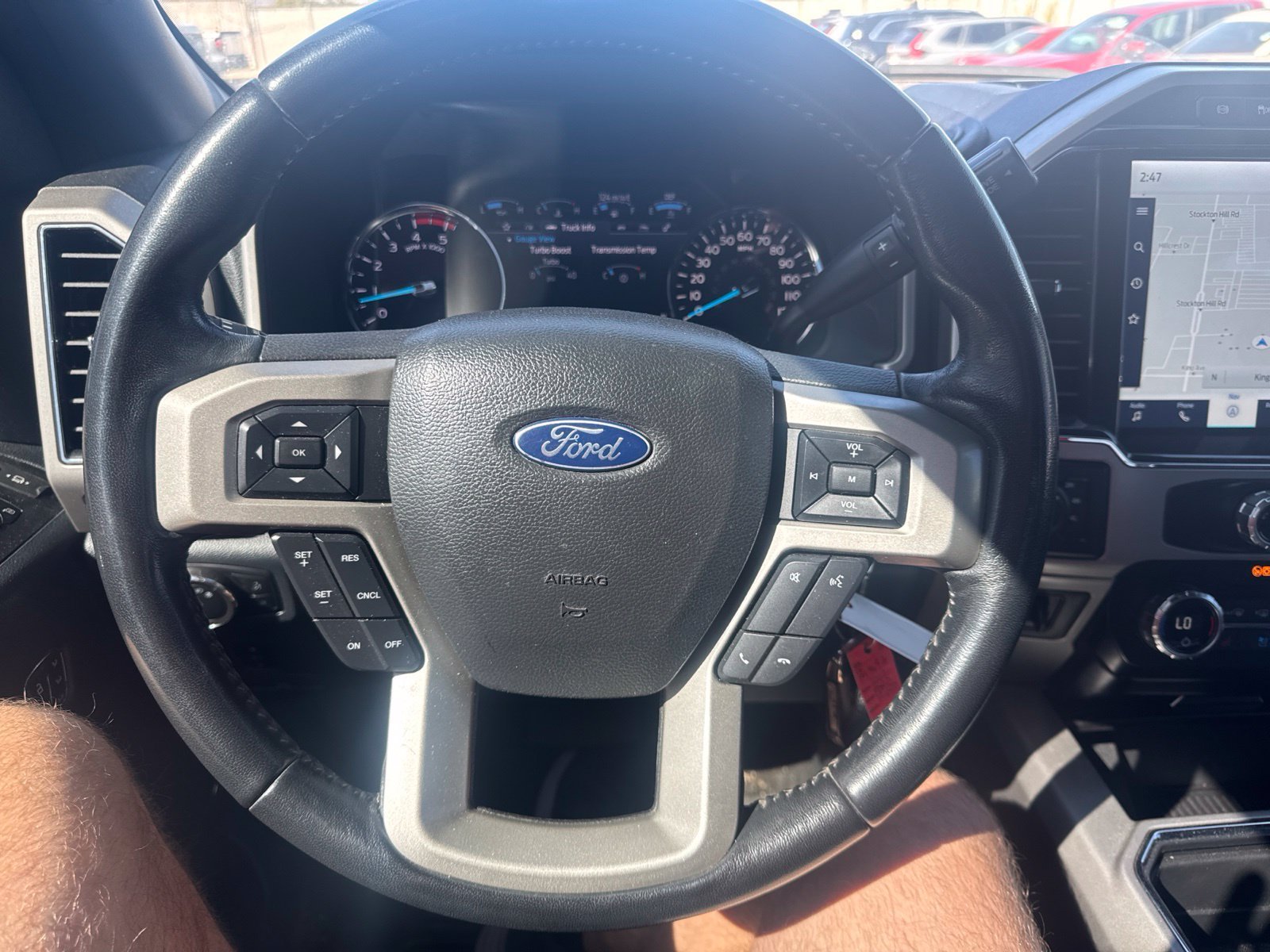 Used 2022 Star White Metallic Tri-Coat Ford Lariat image 14