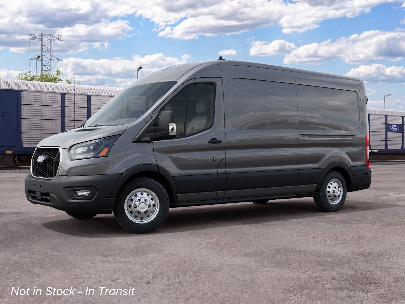 New 2027 Carbonized Gray Metallic Ford Cargo Van image 1
