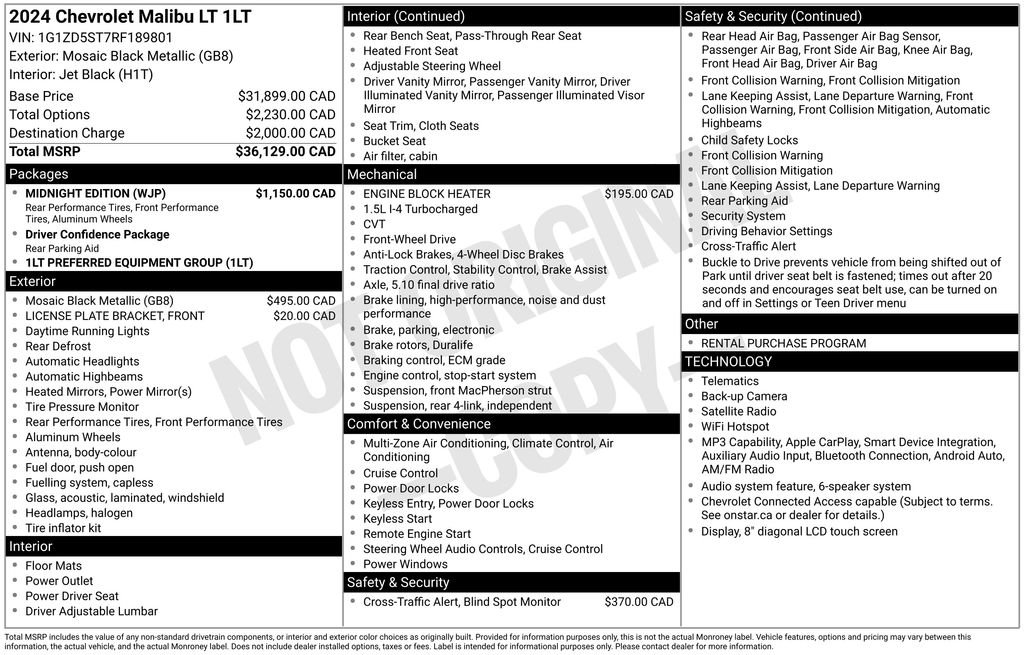 Certified Used 2024 Black Chevrolet LT image 26