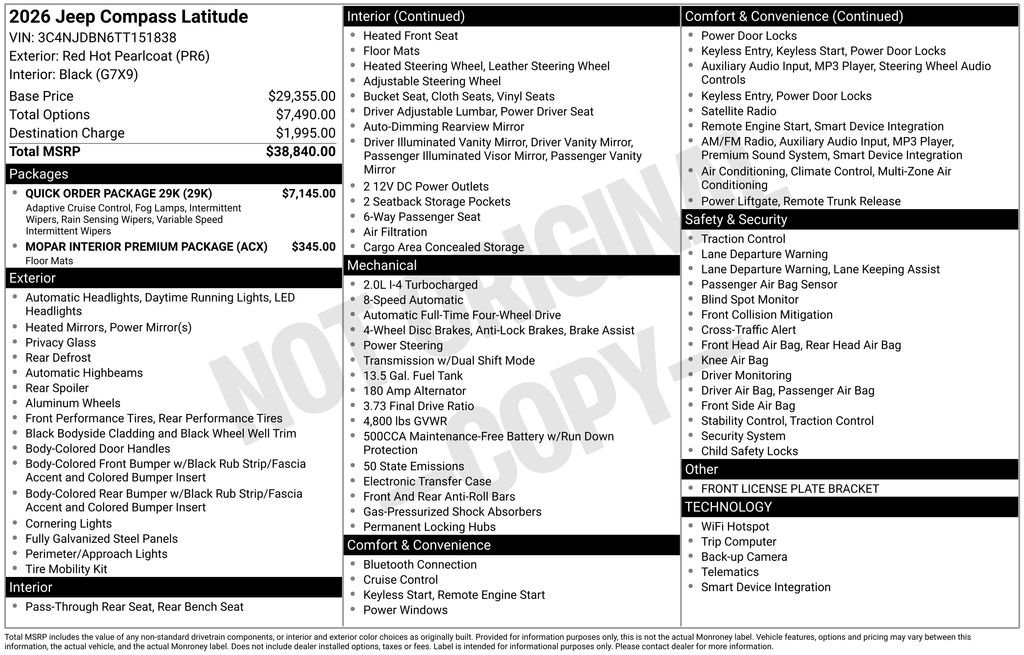 Used 2026 Red Jeep Latitude image 2