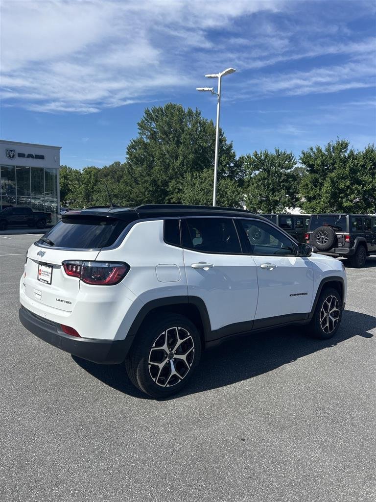 Used 2025 Bright White Clearcoat Jeep Limited image 4