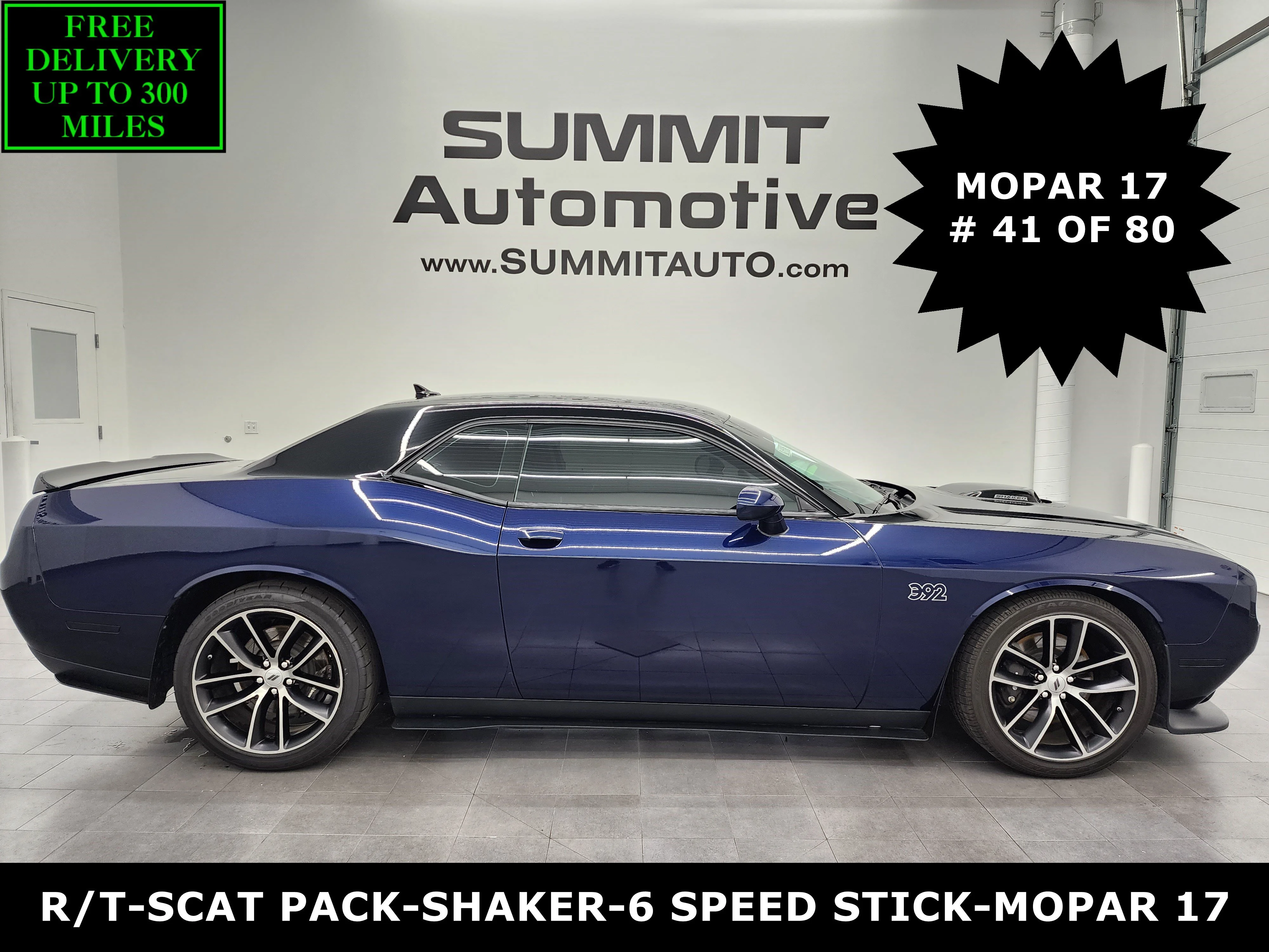 Used 2017 Contusion Blue Pearlcoat Dodge R/T image 1