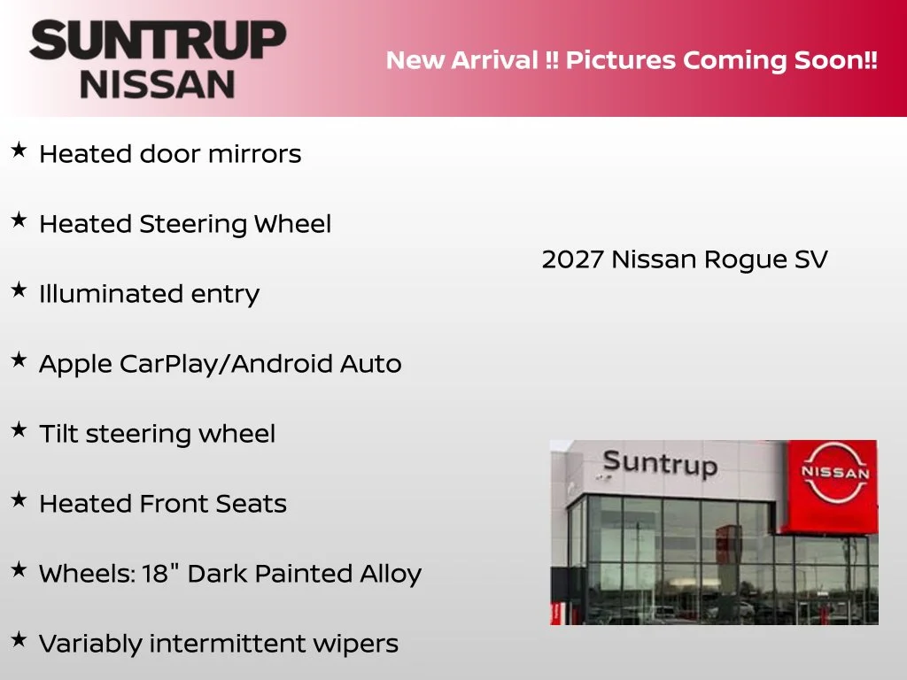 New 2027 White Nissan SV image 6