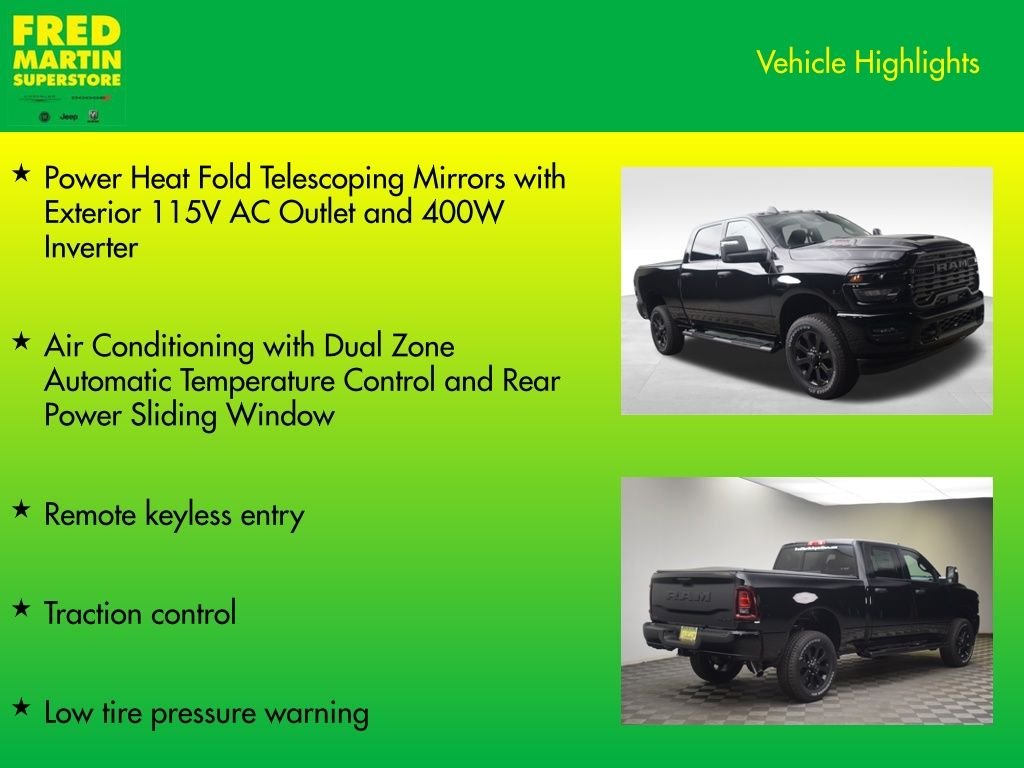 New 2026 Diamond Black Crystal Pearl-Coat Exterior Paint RAM Tradesman image 20