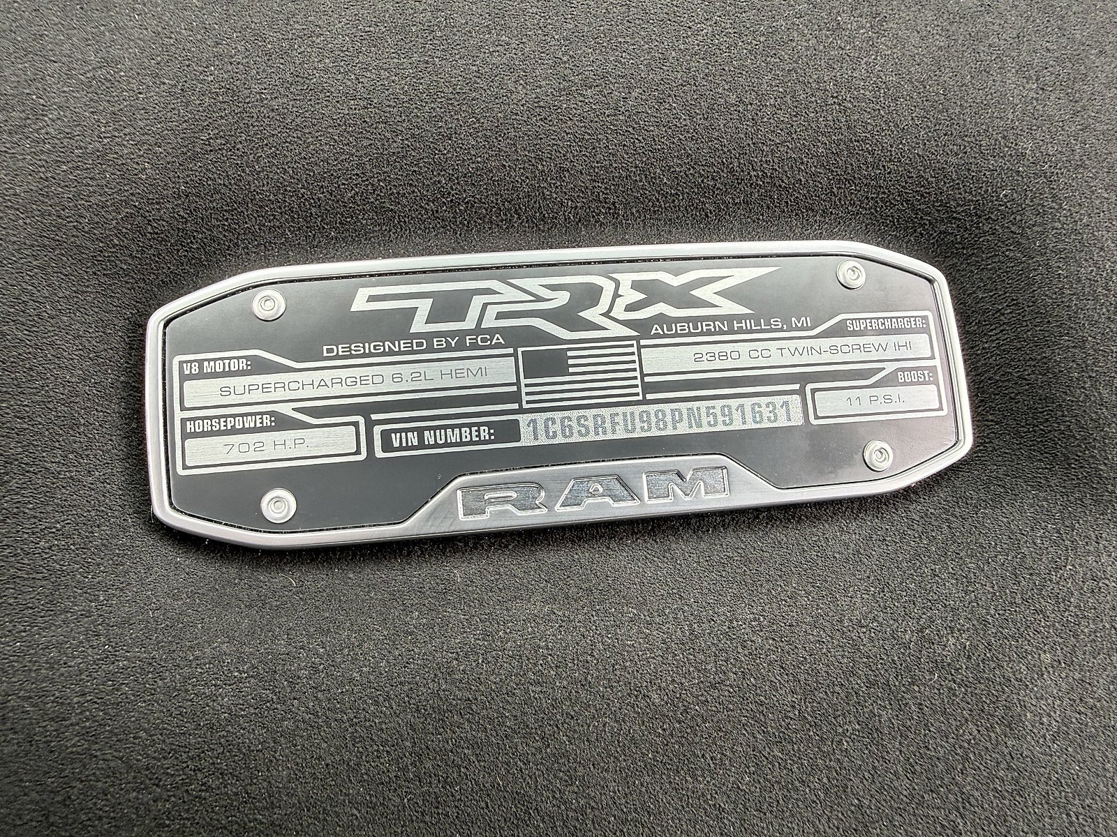 Used 2023 Granite Crystal Metallic Clearcoat Ram TRX image 27