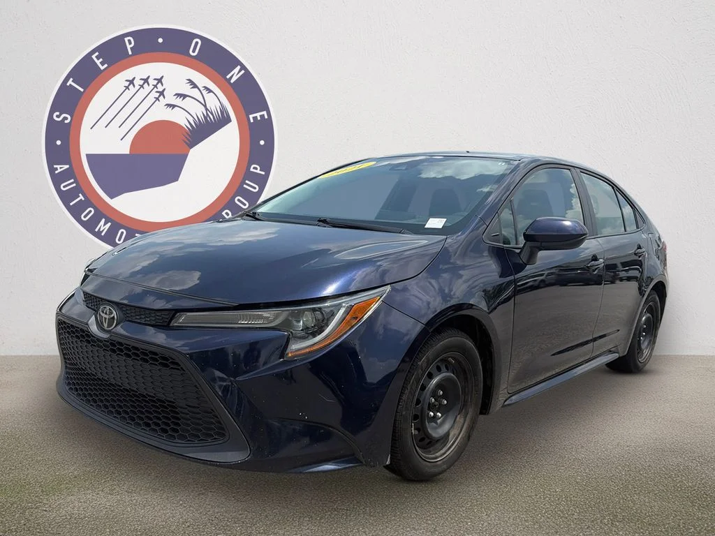 Used 2021 Blue Toyota LE image 2