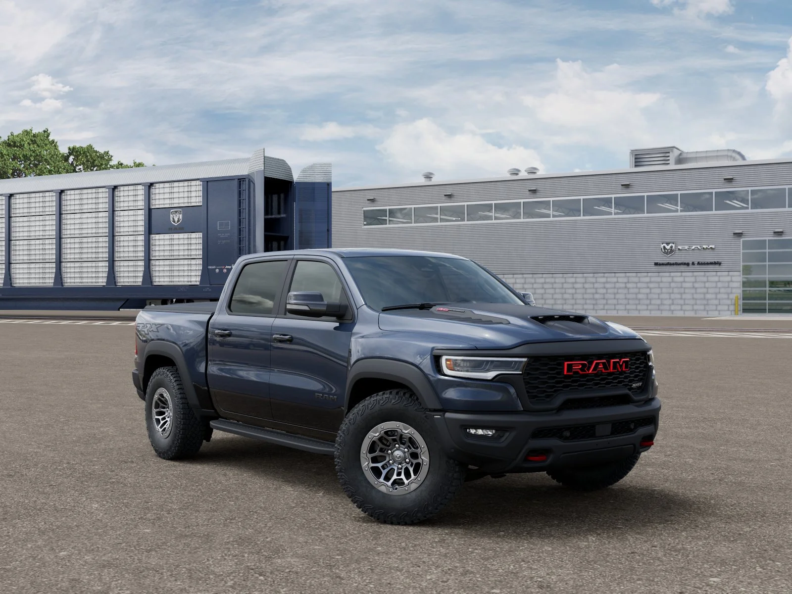 New 2027 Forged Blue Metallic Exterior Paint RAM TRX image 3