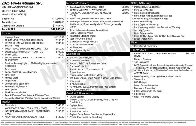 Used 2025 Black Toyota SR5 image 22