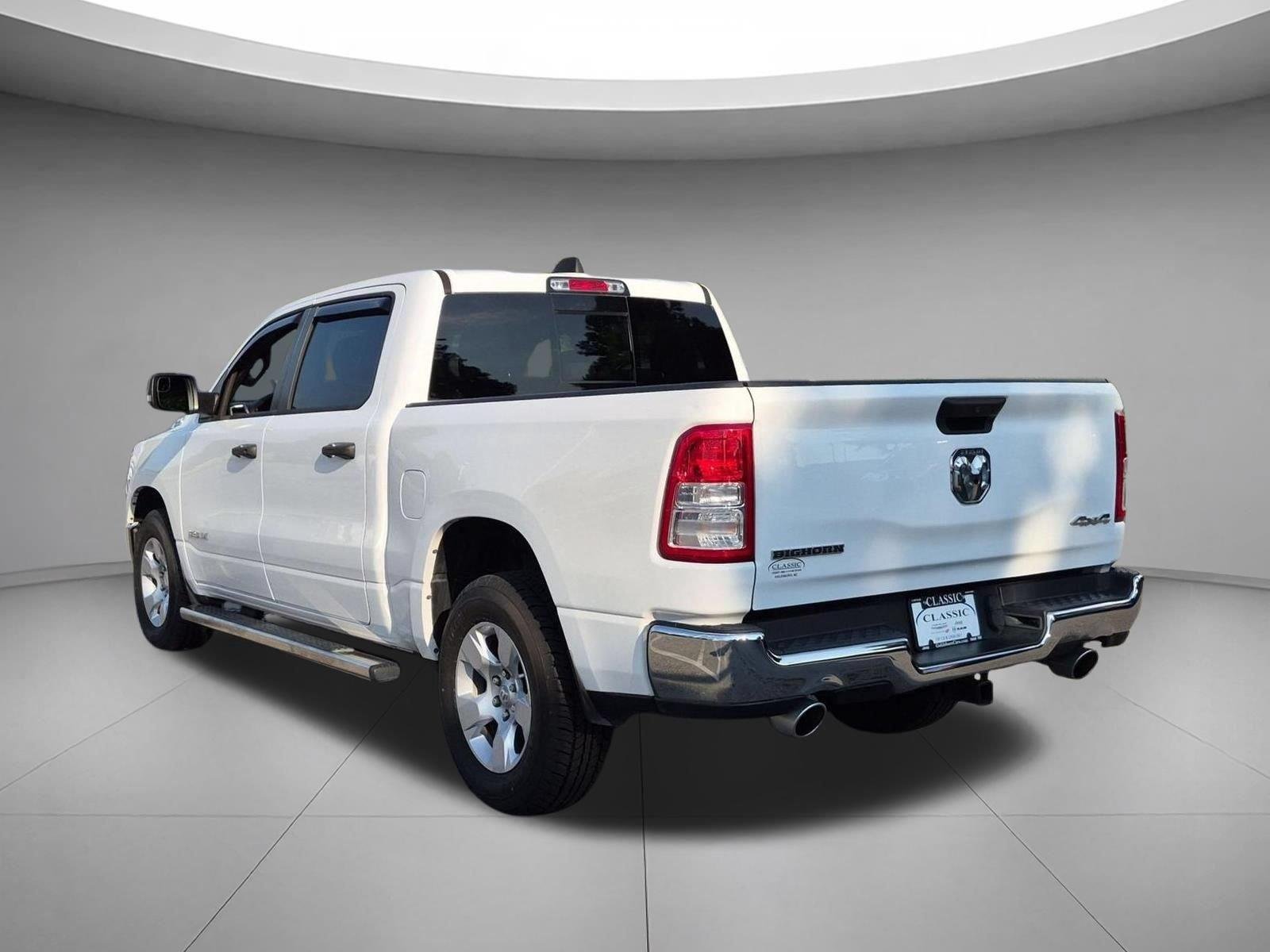 Used 2023 Bright White Clearcoat Ram Big Horn image 3