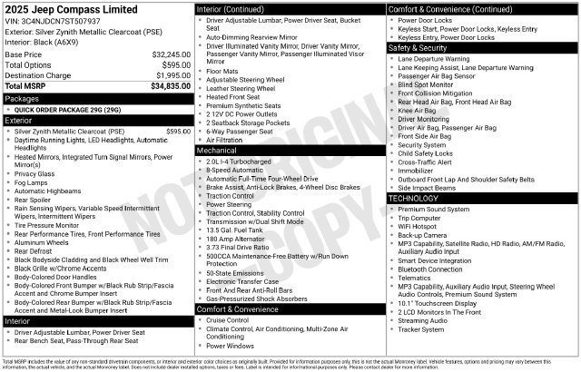 Used 2025 Silver Jeep Limited image 45