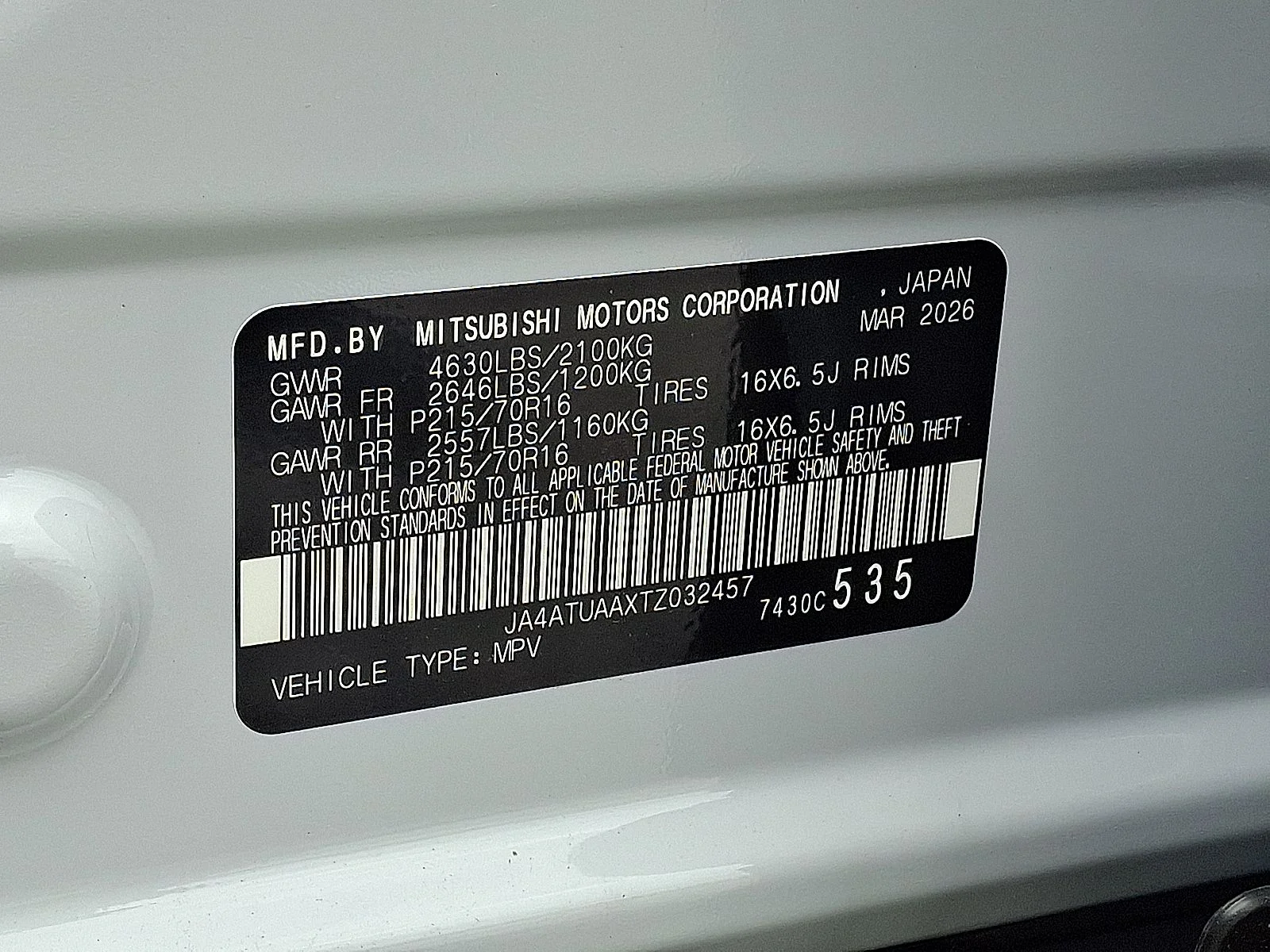 New 2026 White Mitsubishi ES image 21