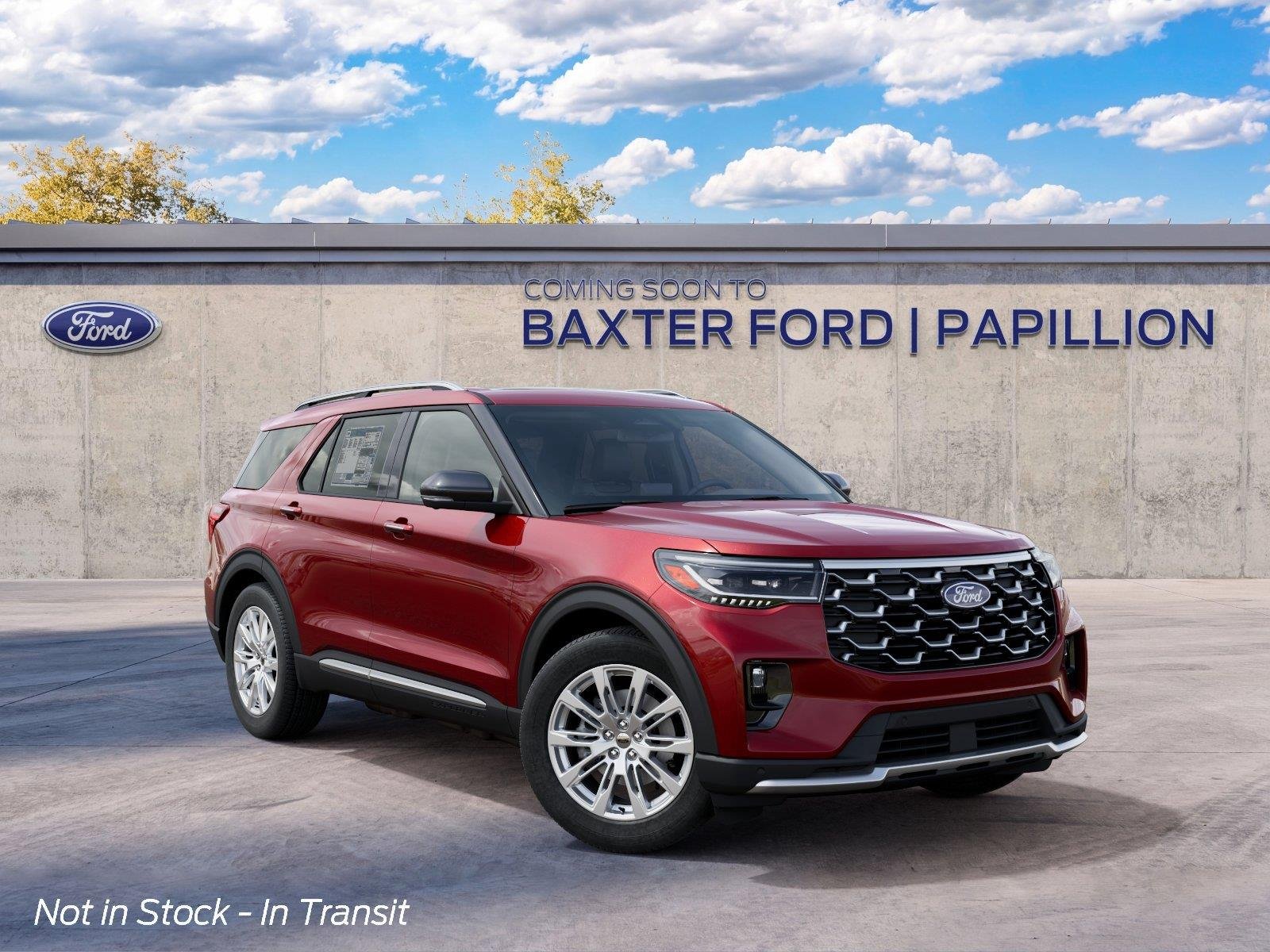 New 2027 Ruby Red Ford Platinum image 1