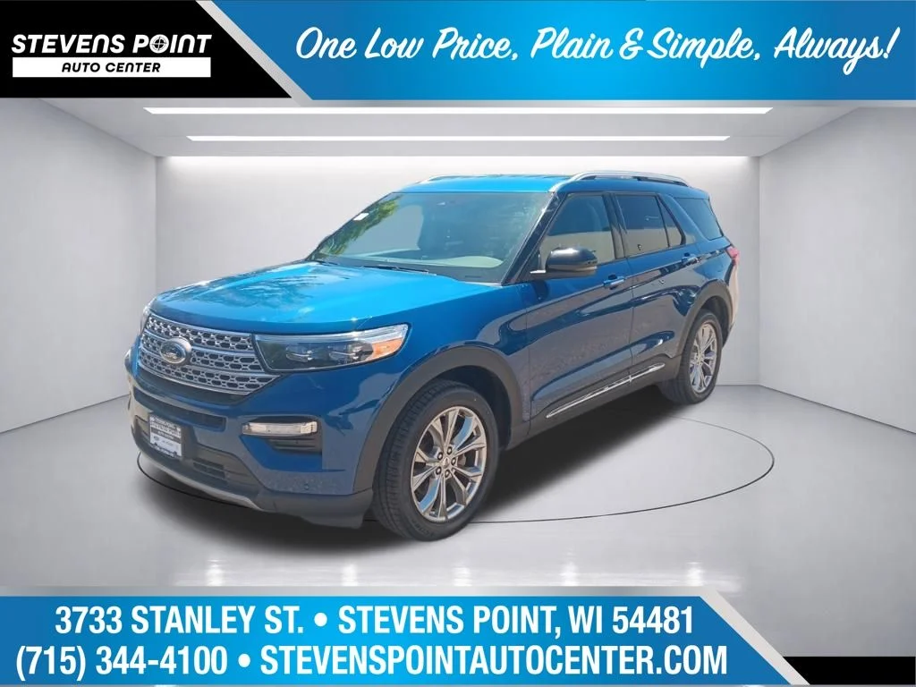 Used 2023 Stone Blue Metallic Ford Limited image 1