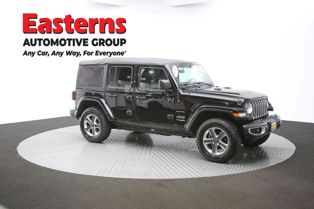 Used 2021 Black Jeep Unlimited Sahara image 45