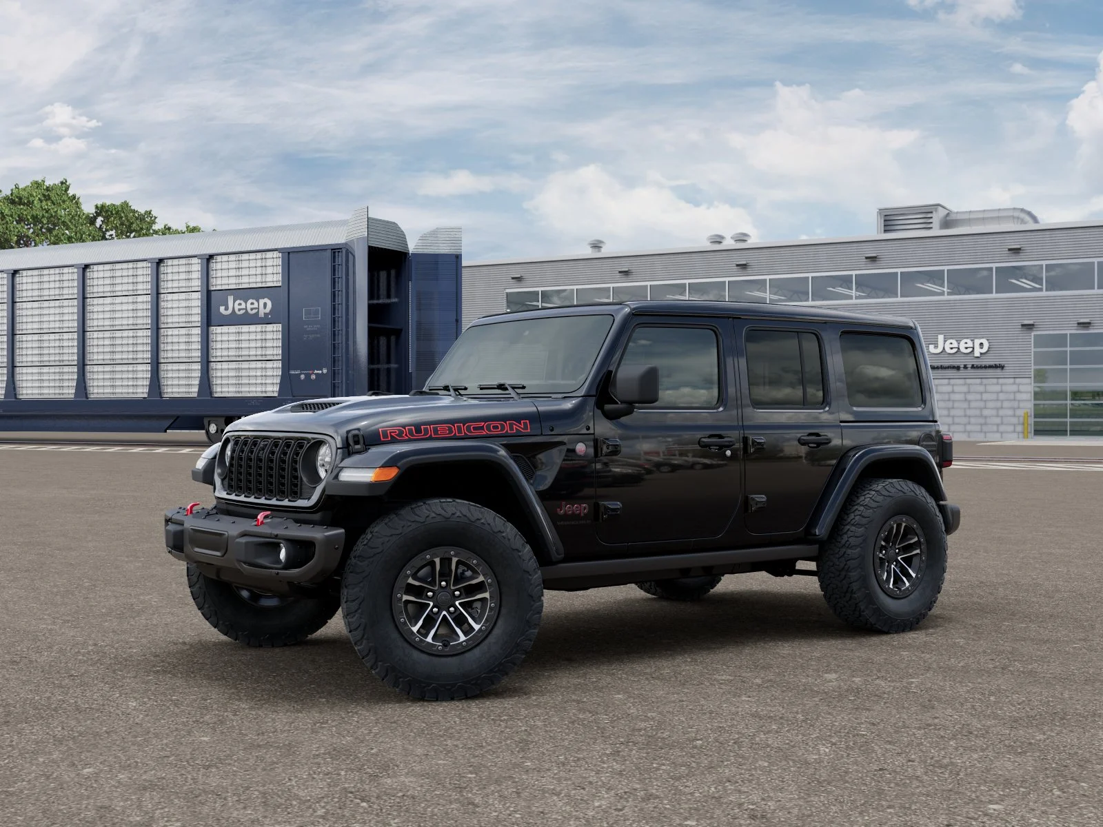 New 2026 Black Clear-Coat Exterior Paint Jeep Rubicon X image 1