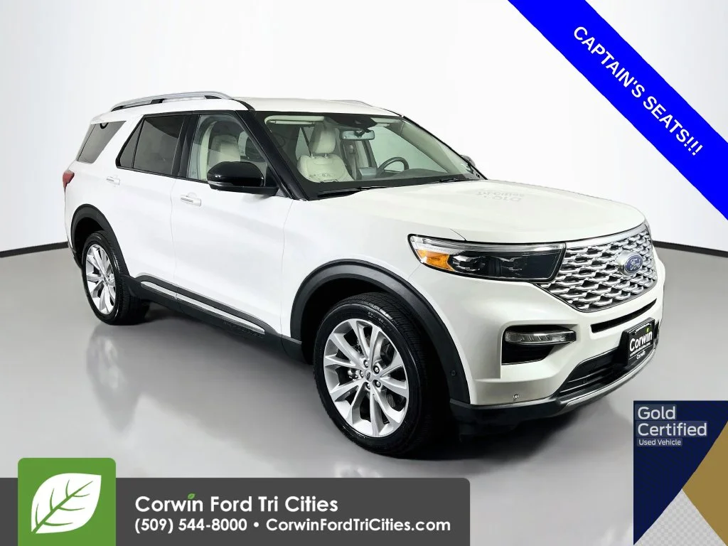 Used 2021 White Ford Platinum image 1