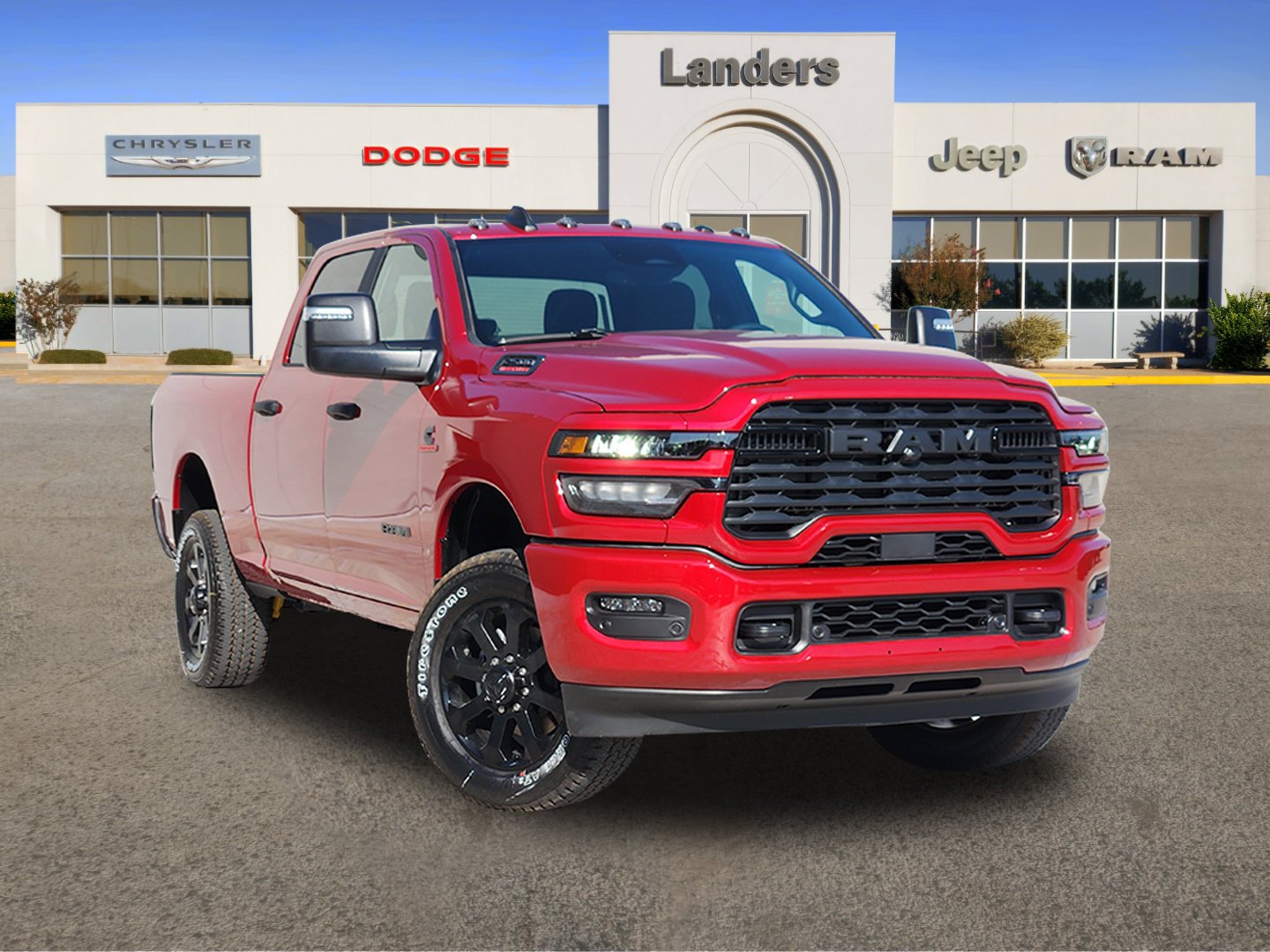 New 2026 Molten Red Pearl-Coat Exterior Paint RAM Big Horn image 1