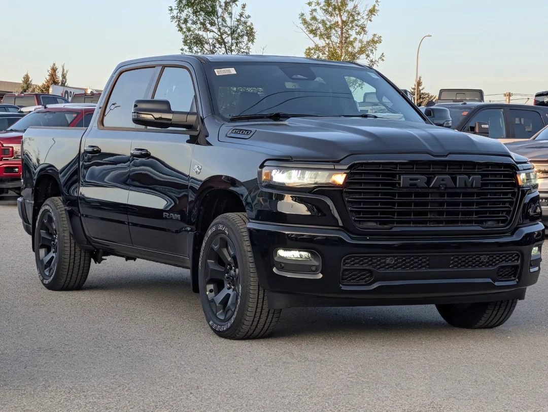 New 2026 Black RAM Sport - - 5.7L HEMI eTorque - Trailer Brake Ctrl - 3.92 Rear Axle - All-Weather Mats & More! image 2