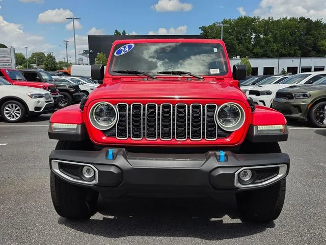 Used 2024 Red Jeep Sahara 4xe image 2