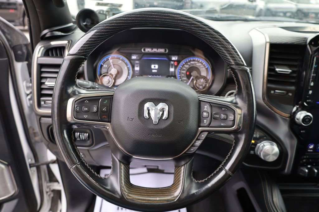 Used 2021 Ivory White Tri-Coat Pearlcoat Ram Limited image 13