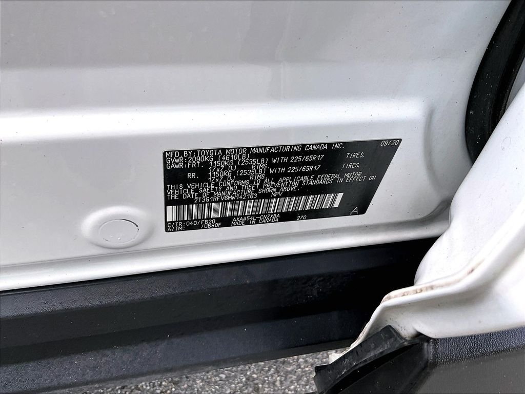 Used 2021 White Toyota LE image 35