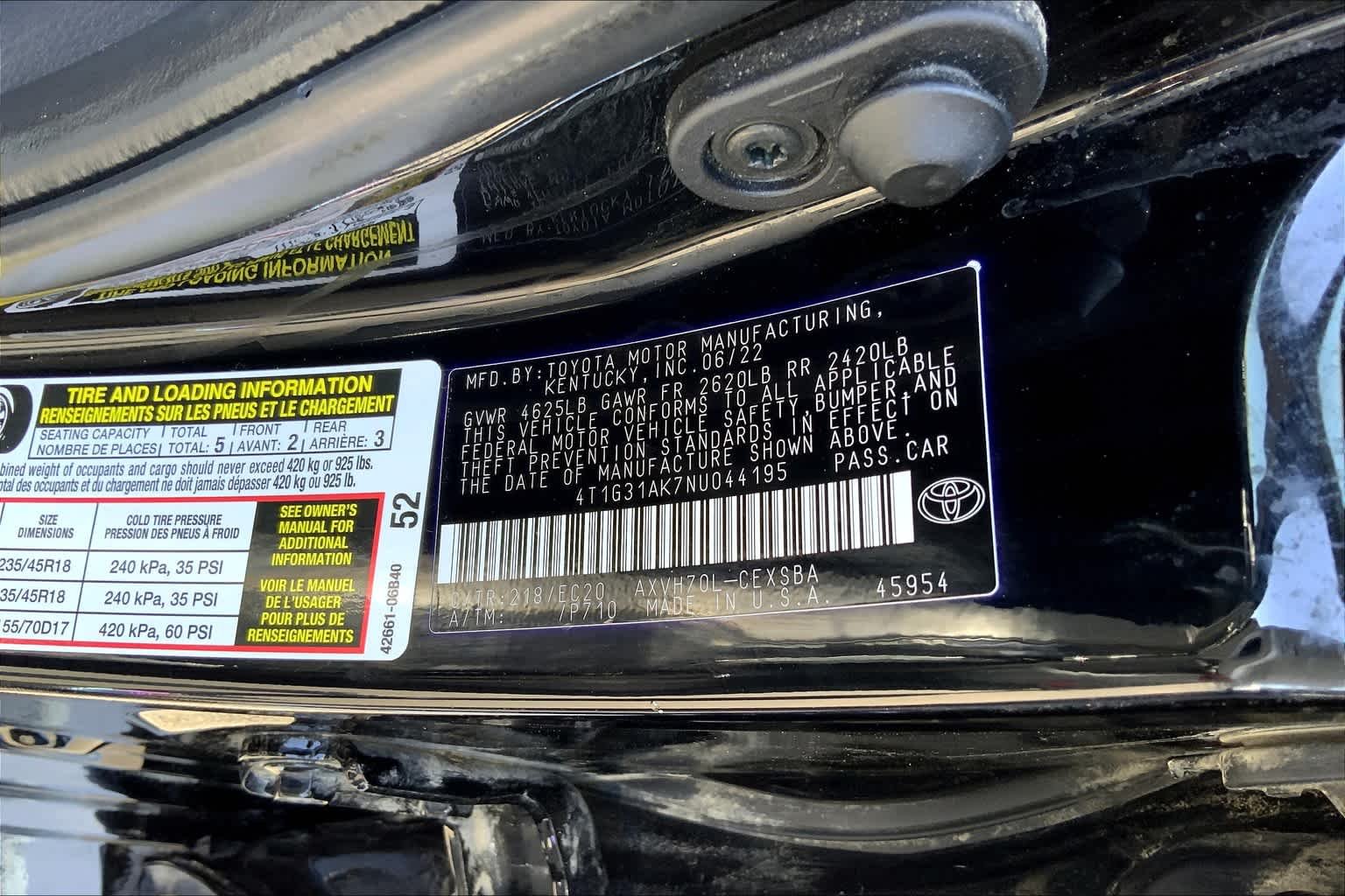Used 2022 Midnight Black Metallic Toyota Hybrid Nightshade image 31