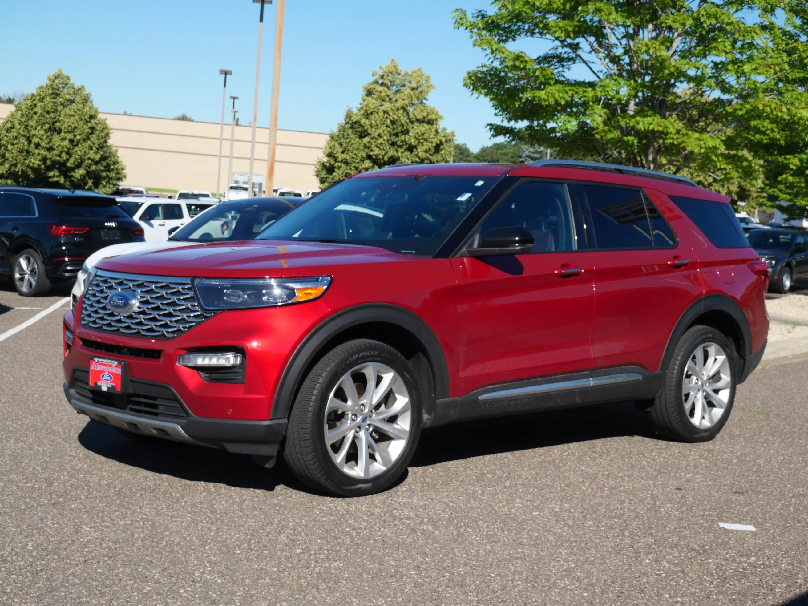 Certified Used 2023 Rapid Red Metallic Tinted Clearcoat Ford Platinum image 3
