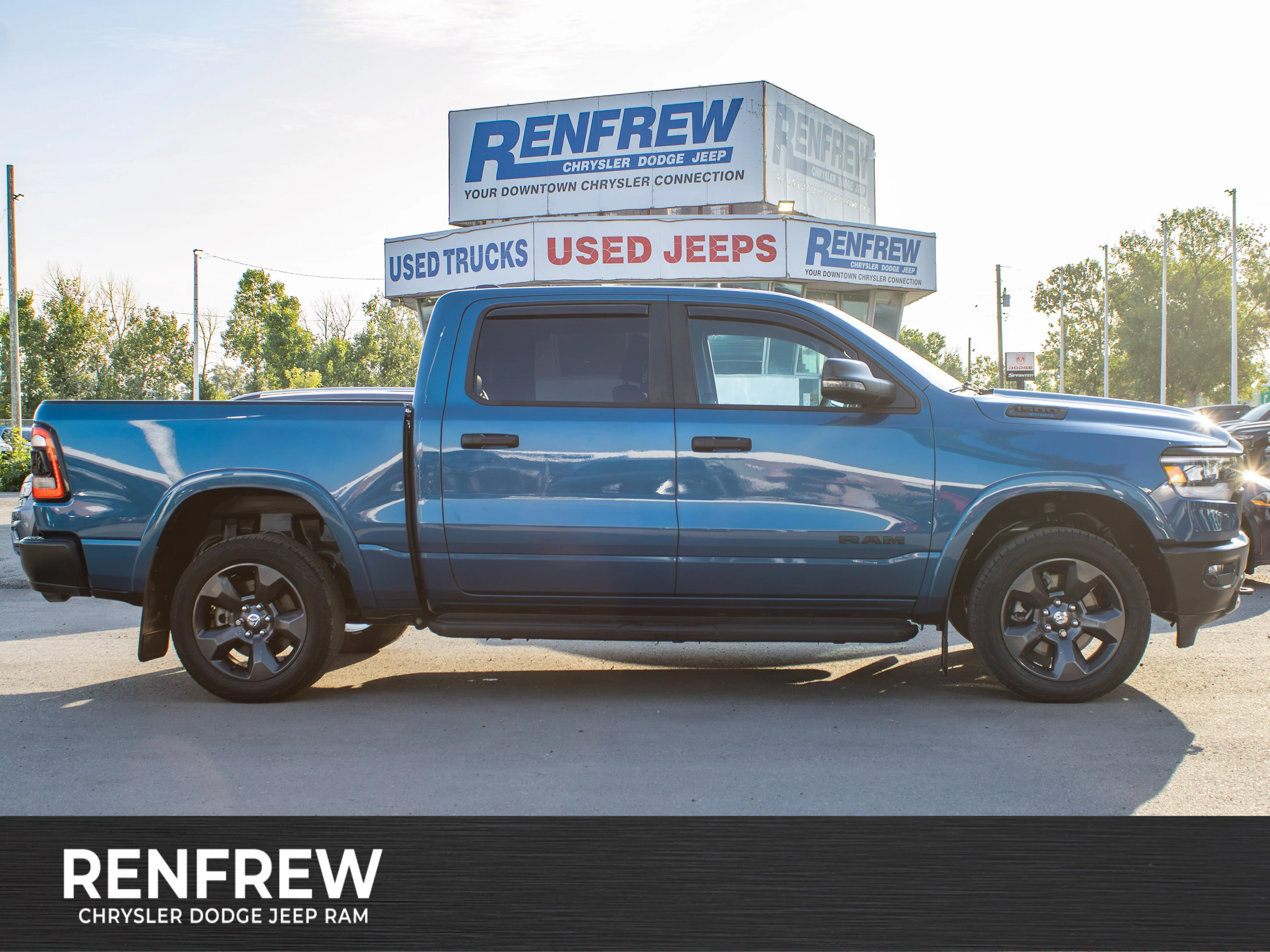 Used 2024 Blue RAM Big Horn* | 5.7L HEMI V8 | Heated Seats & Steering Wheel | 12 inches NAV Touchscreen image 1