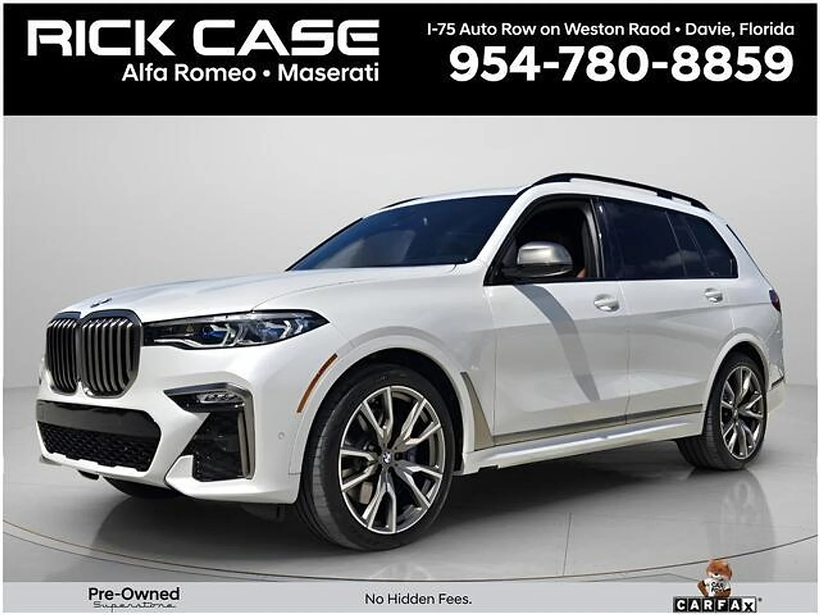 Used 2022 Mineral White Metallic BMW M50i image 1