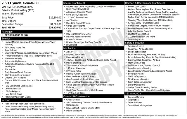 Used 2021 Gray Hyundai SEL image 17