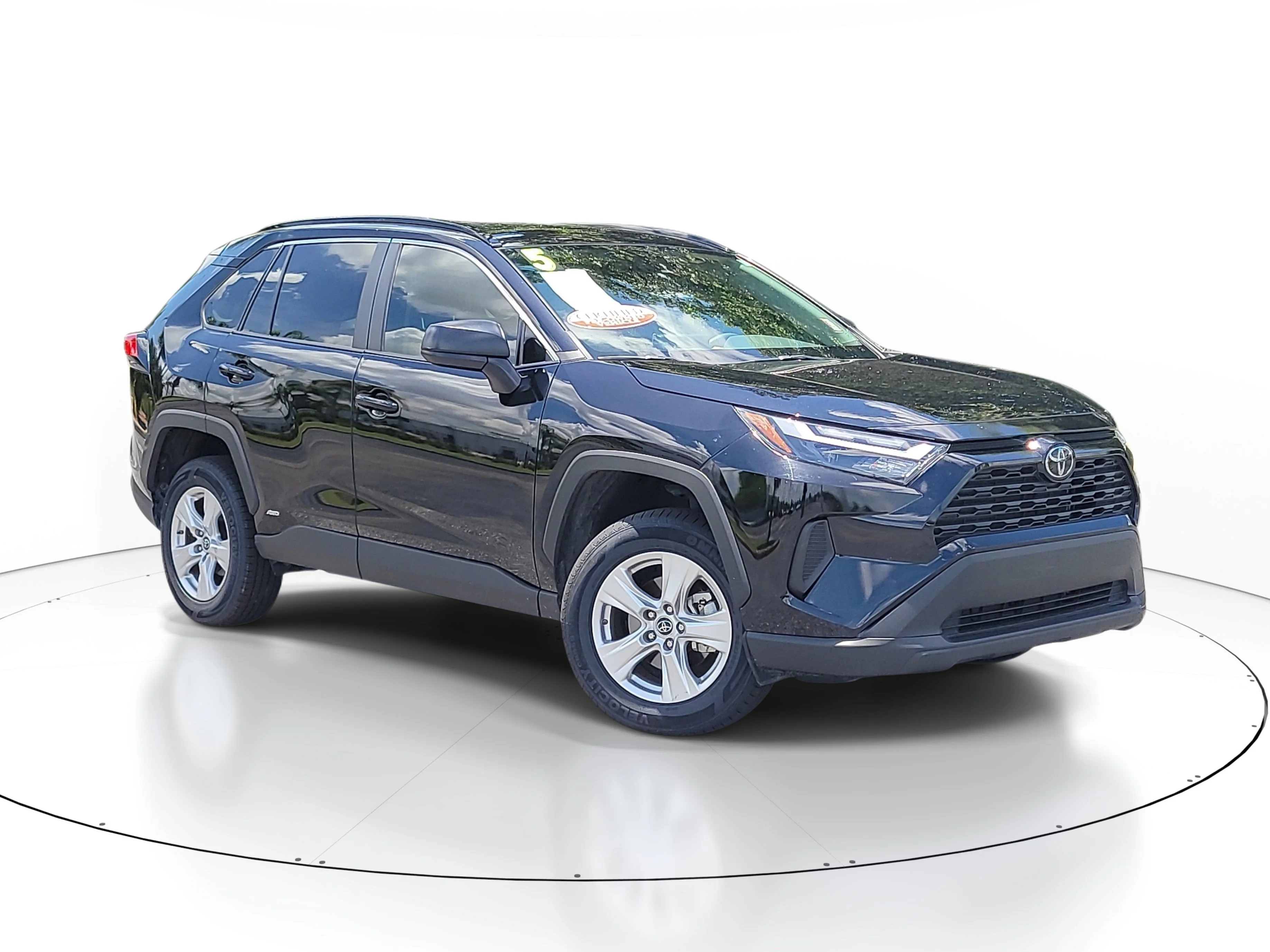 Certified Used 2025 Midnight Black Metallic Toyota Hybrid LE image 1