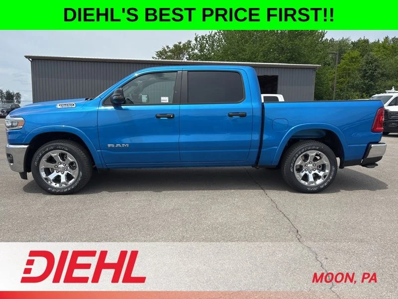 New 2026 Hydro Blue Pearl-Coat Exterior Paint RAM Big Horn/Lone Star image 6