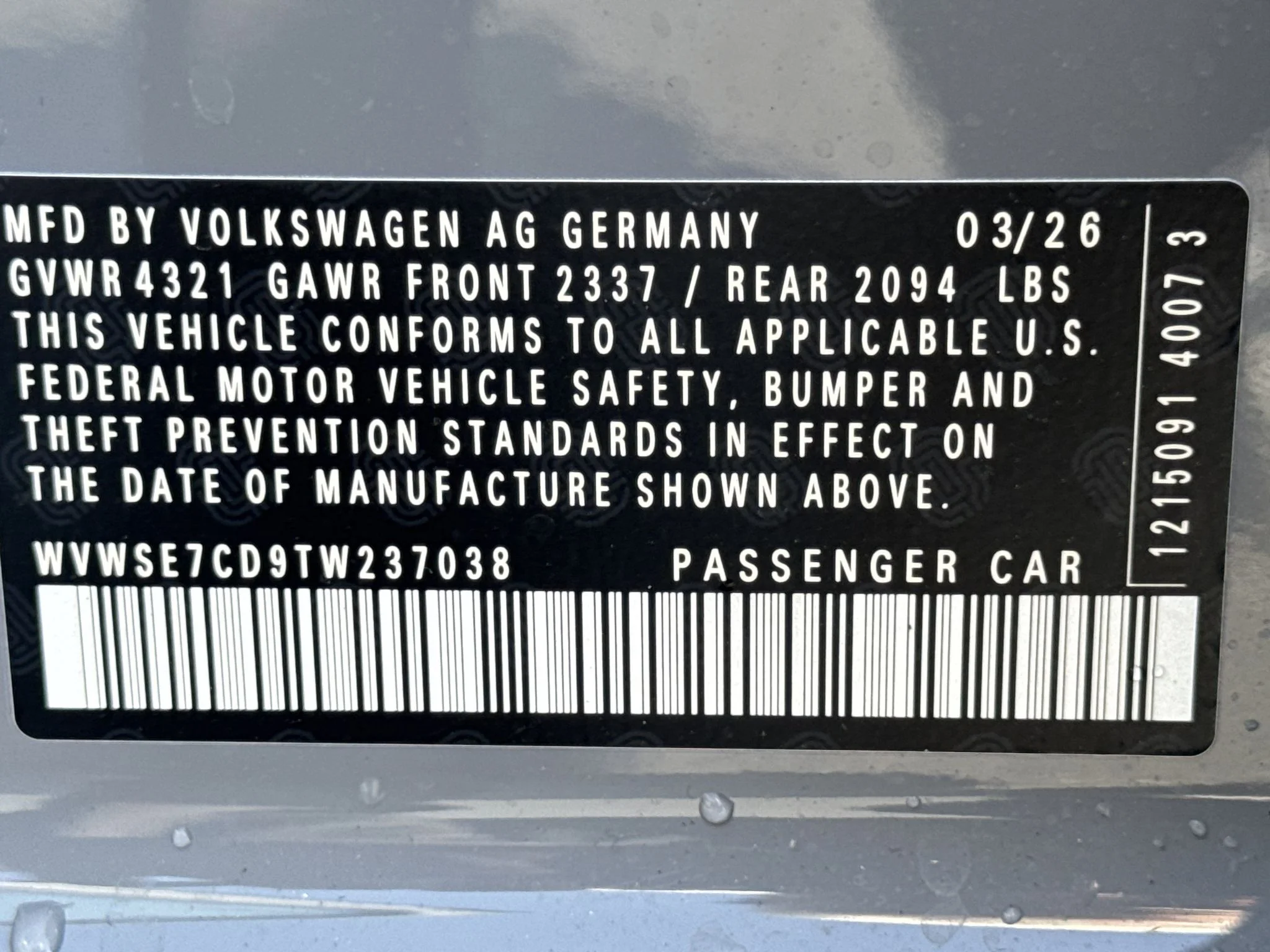 New 2026 Moonstone Gray Volkswagen SE image 35
