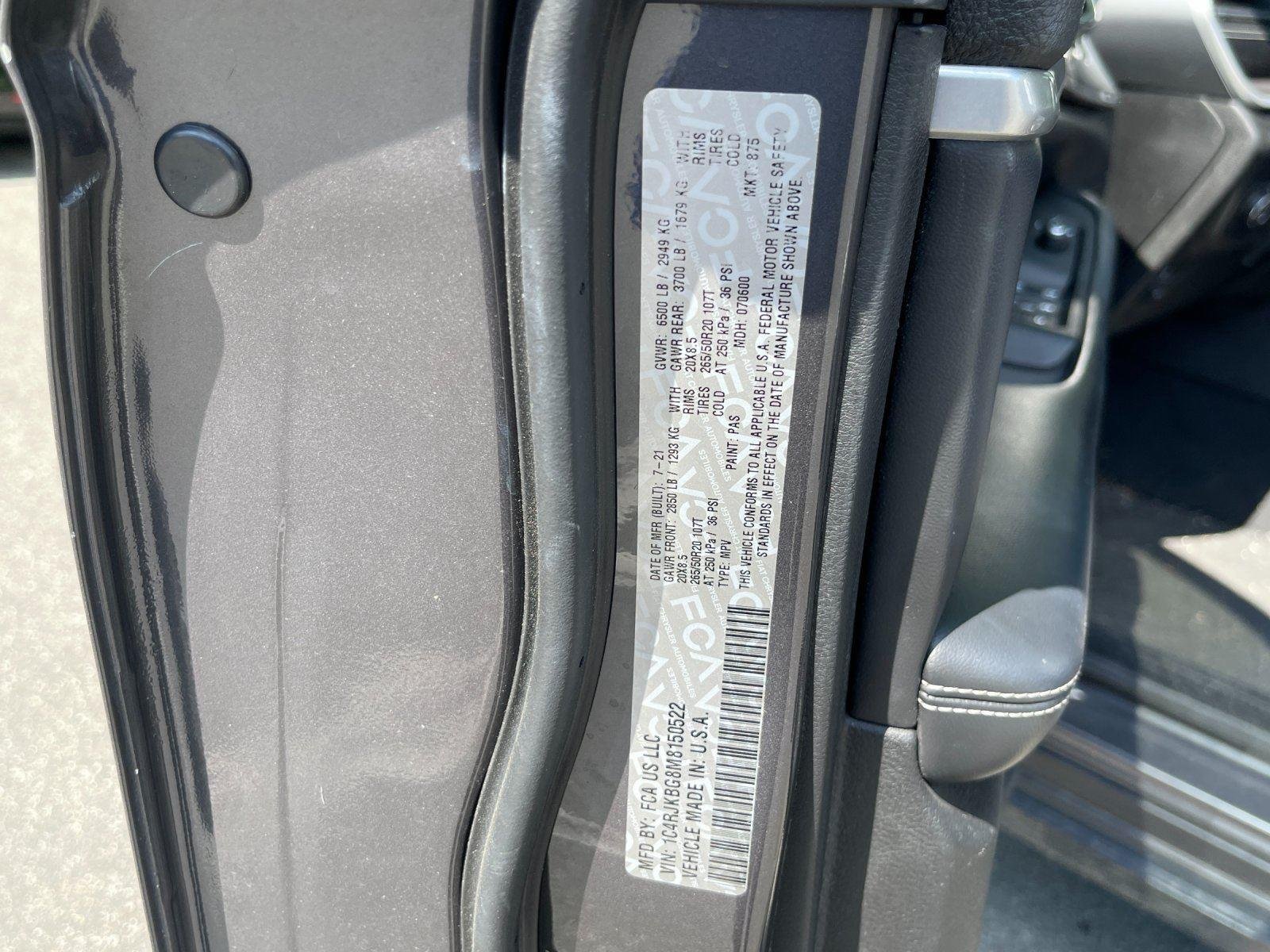 Used 2021 Baltic Gray Metallic Clearcoat Jeep Limited image 12